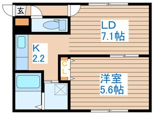 HAPPINESS発寒の物件間取画像